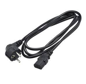 Кабель питания GoPower евровилка CEE 7 / 7-C13  (f) 3.0м ПВХ 0.75мм черный  (1 / 10 / 100)