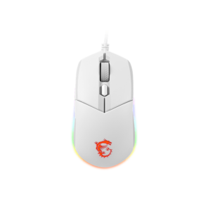 MSI Clutch GM11,  Gaming Mouse Wired,  DPI 5000,  symmetrical design,  RGB lighting,  White