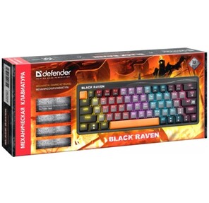Клавиатура MECHANICAL BLK RAVEN GK-417 RU RGB 45413 DEFENDER