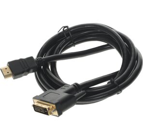 Кабель аудио-видео Buro HDMI  (m) / DVI-D  (Dual Link)  (m) 1.8м. феррит.кольца Позолоченные контакты черный  (BHP RET HDMI_DVI18)