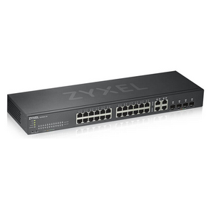 ZYXEL GS1920-24V2-EU0101F Гибридный Smart коммутатор Zyxel Nebula Flex GS1920-24v2,  24xGE,  4xCombo  (SFP / RJ-45),  бесшумный  (без вентилятора),  автономное / облачное управл.