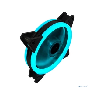 Вентилятор Gembird D12025S12L-B,  с подсветкой,  120x120x25,  гидродин.,  3pin / 4pin Molex,  провод 35см,  синий