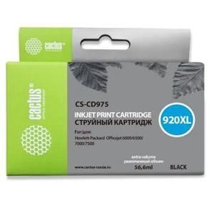 Картридж струйный Cactus CS-CD975 черный для №920XL HP Officejet 6000 / 6500 / 7000 / 7500  (45ml)