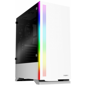 ZALMAN S5,  ATX,  WHITE,  WINDOW,  2xCOMBO  (3.5" or 2.5"),  4x2.5",  2xUSB2.0,  1xUSB3.0,  FRONT 1x120mm,  REAR 1x120mm RGB