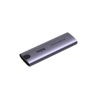 SSD Корпус Netac WH51 M.2 NVMe / SATA SSD Case,  USB3.1 Gen2 10Gb / s to M-Key (M&B key) NVMe & SATA,  Aluminum Cover,  Compatible with 4 size of 2280 / 2260 / 2242 / 2230,  with C to C and C to A cable