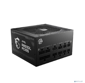 Блок питания MSI MAG A850GL PCIE5 ,  850W,  80+ Gold,  полностью модульный,  ATX 3.0,  PCIE5