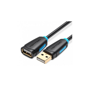 Кабель-удлинитель Vention USB 2.0 AM / AF - 2м Черный