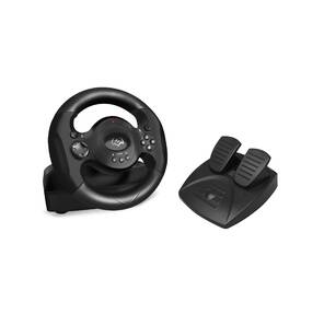 Руль SVEN GC-W300  (педали,  вибро,  лепестки,  D-pad,  10 кл,  резин. вставки,  PC,  цифр. и аналог.)