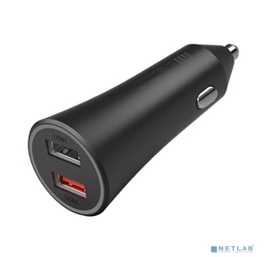 Автомобильное зар. / устр. Xiaomi Mi 37W Dual-Port Car Charger 3A+2A универсальное черный  (GDS4147GL)