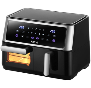 Аэрогриль Kitfort КТ-2256 2850Вт черный / серебристый