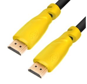 Greenconnect  GCR-HM340-1.5m Кабель 1.5m v1.4 HDMI M / M черный,  желтые коннекторы,  OD7.3mm,  30 / 30 AWG,  позолоченные контакты,  Ethernet 10.2 Гбит / с,  3D,  4K ,  экран