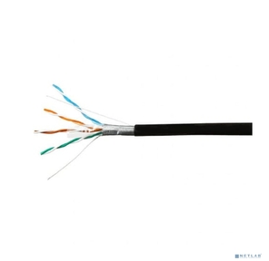 SkyNet Кабель FTP outdoor 4x2x0, 48,  медный,  FLUKE TEST,  кат.5e,  однож.,  305 м,  box,  черный [CSS-FTP-4-CU-OUT]