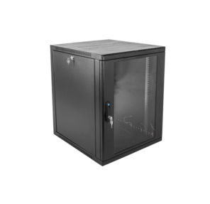ЦМО Шкаф телекоммуникационный настенный сварной 12U  (600  350) съёмные стенки,  дверь стекло,  чёрный