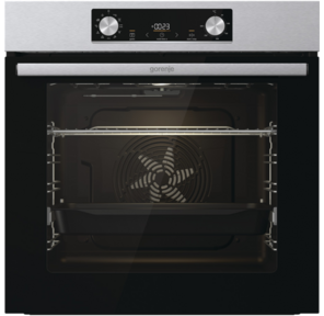 Духовой шкаф Электрический Gorenje BO6735E05X нержавеющая сталь / черный