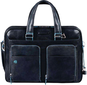 Сумка PIQUADRO Blue Square  (CA2765B2 / BLU2) синий телячья кожа