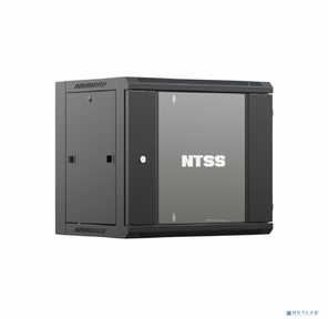 Шкаф коммутационный NTSS  (NTSS-W12U6060GS-BL) настенный 12U 570x600мм пер.дв.стекл 60кг черный 27кг