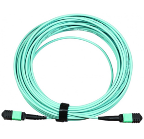 Сборка кабельная MPO-MPO,  12 волокон OM4,  тип B  (Key Up-Key Up),  низкие потери,  LSZH,  3 м,  розовая