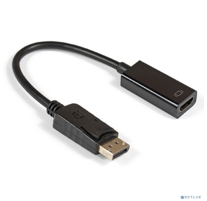 Exegate EX284921RUS Кабель-переходник DisplayPort-HDMI ExeGate EX-DPM-HDMIF-0.15  (20M / 19F,  0, 15м)
