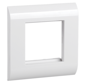 ITK Лицевая рамка для мод. Mosaic 80х80мм пл. суппорт бел.