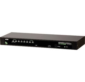Переключатель Aten CS1308 1U 8-port PS / 2-USB KVM Switch  (клавиатура PS / 2&USB+мышь PS / 2&USB+VGA15pin)
