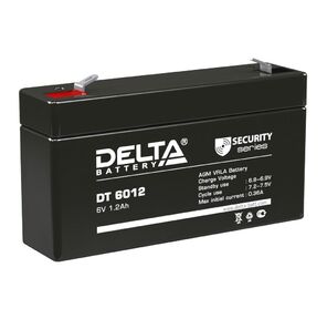 Delta DT 6012  (1, 2 А\ч,  6В) свинцово- кислотный аккумулятор