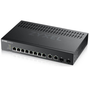 Zyxel NebulaFlex Pro GS2220-10 Hybrid L2 Switch,  rack 19 ",  8xGE,  2xCombo  (SFP  /  RJ-45),  silent,  standalone  /  cloud management