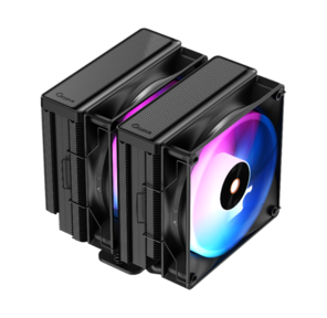 Кулер для процессора Ocypus Delta A62 BK ARGB,  2x120mm ARGB FAN,  Top Panel,  6 HEAT PIPES,  4-PIN PWM,  500-2000 RPM,  29DBA,  HYDRO BEARING,  LGA115X / 1200 / 1700 / 18XX,  AM4 / AM5