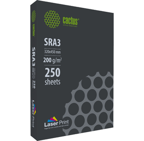 Бумага Cactus CS-LPSRA3200250 SRA3 / 200г / м2 / 250л. / белый CIE170% для лазерной печати