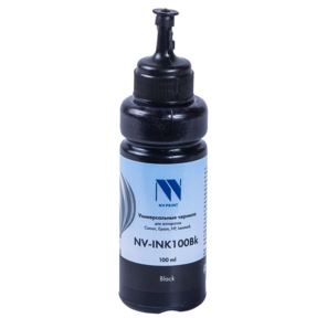 Чернила NV-Print универсальные на водной основе для Сanon,  Epson,  НР,  Lexmark  (100 ml) Black