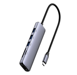 USB-концентратор Netac Hub WF14,  Type-C to USB3.0*3+HDMI+mSD / SD 2.0  (repl. NT08WF14-30GR)