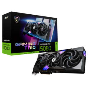 Видеокарта MSI RTX5080 GAMING TRIO OC 16GB GDDR7 256bit 3xDP HDMI 3FAN RTL