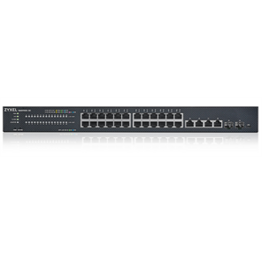 Гибридный Smart L2+ коммутатор Zyxel NebulaFlex XMG1930-30,  rack 19",  24xRJ-45: 1 / 2.5G,  4xRJ-45: 1 / 2.5 / 5 / 10G,  2xSFP+,  автономное / облачное управление