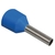 Iek UGN10-D25-04-08 Наконечник-гильза Е2508 2, 5мм2 с изолированным фланцем  (синий)  (100 шт)