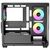 Корпус для ПК Case Ocypus Gamma C52 BK ARGB mATX  /  win  /  black  /  3 ARGB fans  /  no PSU  /  Tempered Glass