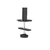 [WDM1-32M] Настольное крепление для одного монитора 14"-32",  VESA 75x75,  100x100,  макс. нагрузка 10 кг,   расст. от основания до 421 мм.,  наклон -60° / +60°,  поворот -90° / +90°,  вращение 360°,  2 способа крепления: сквозное и струбцина,  черн.