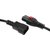 LAN-PP13L / 14-0.5-BK Шнур питания с блокировкой C13-C14,  3х0.75,  220В,  10А,  черный,  0.5 метра