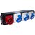 Блок розеток 19" трехфазный,  1х3 IEC309,  32A 380V