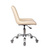 Кресло Бюрократ CH-350SL / IVORY светло-бежевый искусст.кожа / ткань крестовина хром