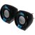 SVEN 150,  чёрный-синий,  USB,  акустическая система 2.0,  мощность 2x2, 5 Вт (RMS)