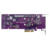 QNAP QM2-2P-344A 2 x M.2 22110 or 2280 PCIe  (Gen3 x 4) NVMe SSD slots,  Low-profile flat and Full-height are bundled