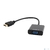 HDMI->D-Sub (F)+аудио Gembird "Cablexpert A-HDMI-VGA-03"  (0.15м)