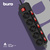 Сетевой фильтр Buro 500SH-3-SW-B 3м  (5 розеток) черный  (коробка)