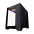 Powercase Корпус Vision Micro,  Black,  Tempered Glass,  4х 120mm 5-color fan,  чёрный,  mATX   (CVBM-L4)