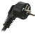 ITK PH22-9D1-P PDU 9 розеток DIN49440  (нем. cтанд.) 1U,  шнур 2м вилка DIN49441  (нем. станд.),  профиль из ПВХ,  черный