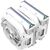 CPU Cooler 134*148*159mm,  1000-2200RPM,  33.18-86.2CFM,  0-35.3dBA,  12V,  0.02-0.3A,  Dual Ball
