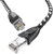 GCR Патч-корд PROF прямой 5.0m,  UTP медь кат.6,  STRONG черно-белый нейлон,  ethernet high speed 10 Гбит / с,  T568B,  GCR-52779