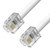 Greenconnect Телефонный шнур удлинитель для аппарата  10.0m GCR-TP6P4C-10.0m,  6P4C  (джек 6p4c - jack 6p4c) белый