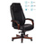 Кресло руководителя Бюрократ T-9923WALNUT / BLACK черный кожа крестовина дерево
