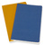 Блокнот Moleskine VOLANT QP721B41M17 Large 130х210мм 96стр. линейка мягкая обложка синий / желтый янтарный  (2шт)