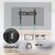Кронштейн ONKRON /  32-55'' макс 400*400 наклон 12? от стены: 35-145мм,  макс вес 36, 4кг,  встр уровень